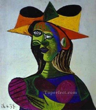 Pablo Picasso Painting - Busto de Mujer Dora Maar 3 1938 cubismo Pablo Picasso